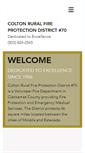 Mobile Screenshot of coltonfiredistrict.org