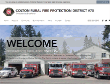 Tablet Screenshot of coltonfiredistrict.org